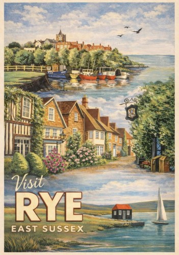 Rye east sussex postcard new - rye,