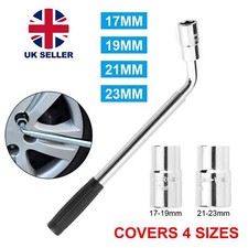 Heavy Duty Extendable Wheel Brace Wrench Bar Tyre Changing 17 19 21 23mm Socket