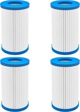 4pk Type A/C Pool Filter Cartridge Fits Intex Pool Pump Easy Set Summer Escapes