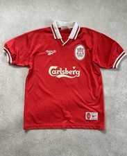 1996/98 Liverpool Retro Home Football Shirt. Men's Size Medium