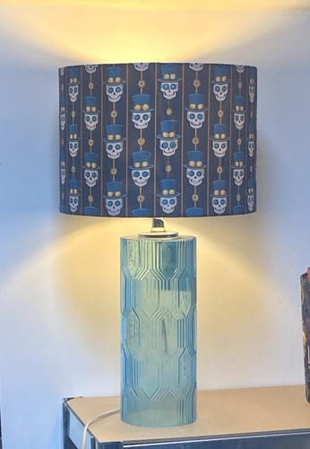 Turquoise table lamp - turquoise, lamp/