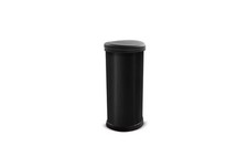 Curver 40 Litre Deco Touch Top Kitchen Bin Black Lightweight & Space-open box