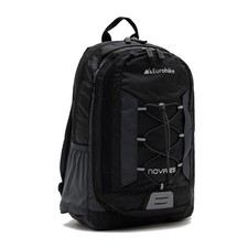 Eurohike Nova 25 Litre Daysack Travel Rucksack Dual Compartment Backpack Black
