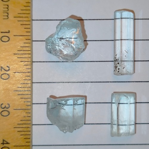 Aquamarine beryl facet rough - aquamarine,