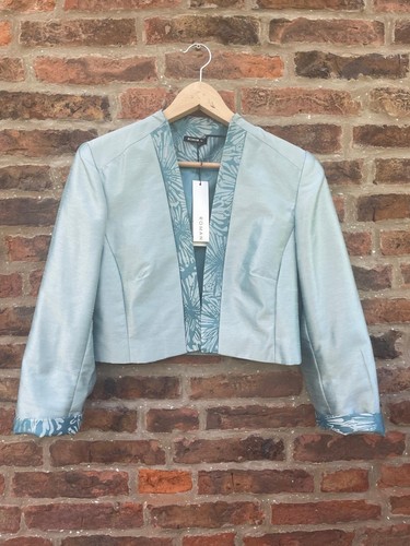 Roman aqua crop formal - , jacket