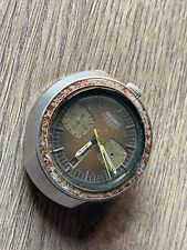 Seiko Bullhead  Watch - 6138-0040 Brown/gold Non Runner Parts Watch /spares