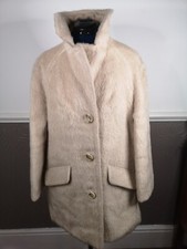 Stunning True Vintage Balmar Of London Cream Mohair 3/4 Coat (#9) Studio Prop 