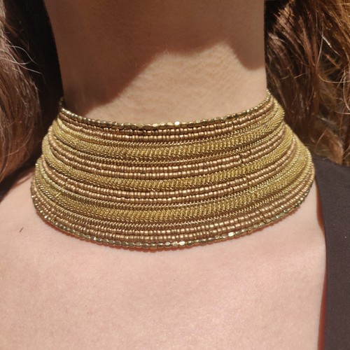 Fine beaded torque - fine,