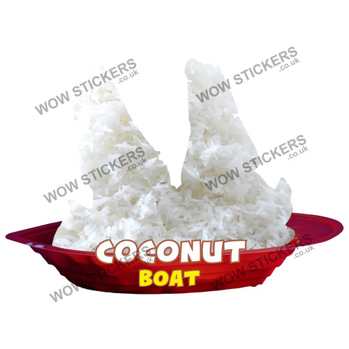 Ice cream van sticker - , coconut