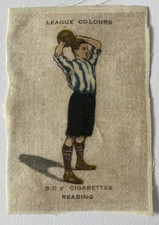 READING 1922 SILK FOOTBALL LEAGUE COLOURS BDV CIGARETTES ORIGINAL
