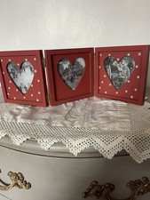 New Lovely Wooden Triple Heart