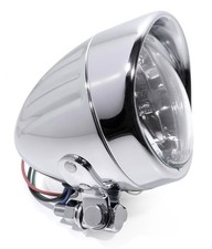 4" H4 Headlight Chrome Clear
