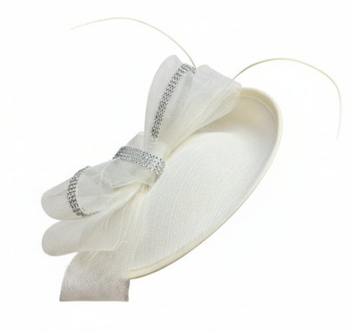 Ladies diamante bow fascinator - ladies,