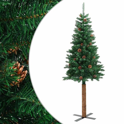 Slim christmas tree - with, real