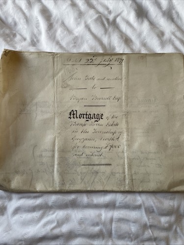 1879 vellum mortgage indenture - 1879,