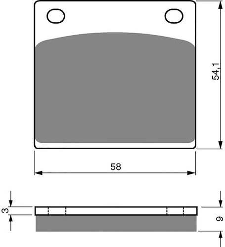 Brake disc pads rear h - brake, r/h