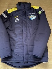 Leeds Rhinos Players Worn Rugby League Bench Coat Jacket 