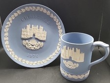 VINTAGE WEDGWOOD BLUE JASPER
