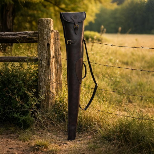 Leather shotgun slip - leather,