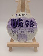 MASSEY FERGUSON 1998 Original Agricultural Machine Old Farm Road Car Tax Disc 98