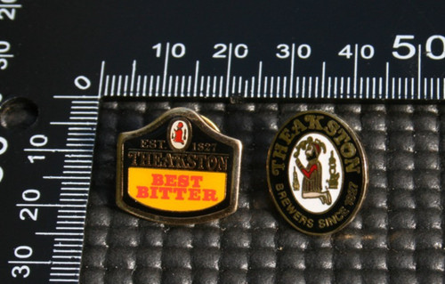 Theakston brewery enamel pin - brewery,