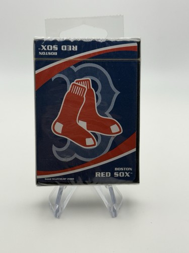 Boston red sox playing cards - red,