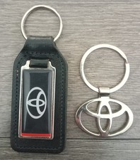2 Toyota Keyrings  Metal Emblem