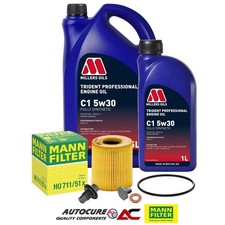 FOR LAND ROVER FREELANDER 2.2 SD4 HSE MK2 10-14 MANN OIL FILTER SERVICE KIT & 6L