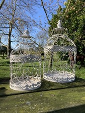 SET OF 2 SHABBY CHIC WHITE