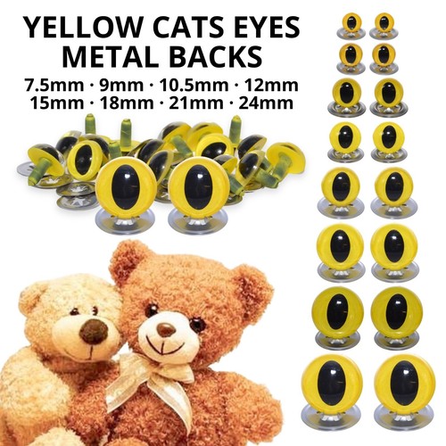 Yellow cats eyes with - yellow,