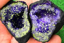 Colour Quartz Geode Blue/Pink