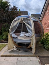 Good Condition Ornate Garden Rotating Sphere 7 Seater Garden Pod 