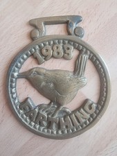 VINTAGE HORSE BRASS ++ 1983 - Farthing ++  7.7 cm Diameter