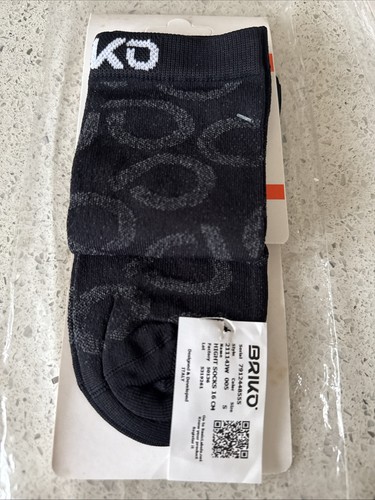 Briko cycling sock - black, 16cm