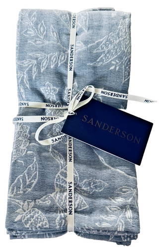 Sanderson fabric napkins - sanderson, blue