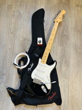 2007 Black Fender Stratocaster (Mexican Made) with Case, Lead, Tuner & Strap