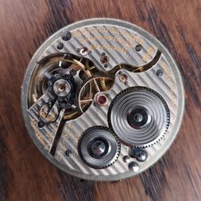 Hamilton 992  21 Jewels Pocket Watch Movement Ticking, Railroad Dial (I27)