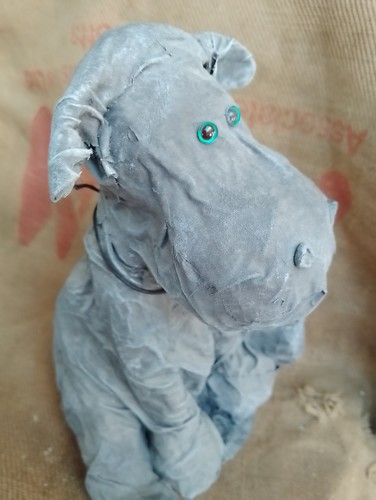 Hippo hand made creature - hand,