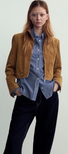 Zara crop 100 leather - 100%,