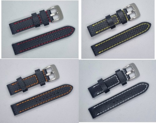 20mm carbon fibre watch - carbon, strap