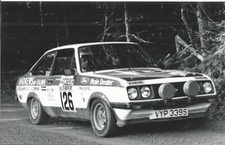 FORD ESCORT RS 2000 RHODES / PEASE LOMBARD RALLY 1978 B/W PHOTOGRAPH