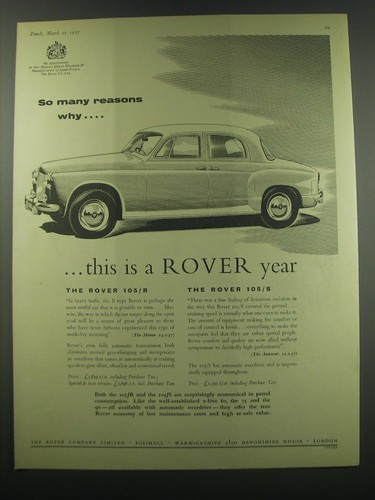 1957 rover 105 - and, 105/s