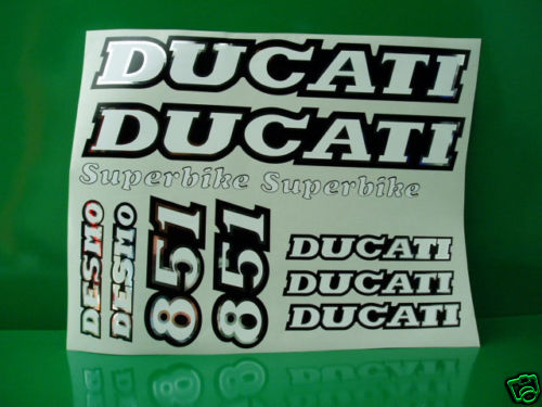 Ducati 851 series stickers - 851,