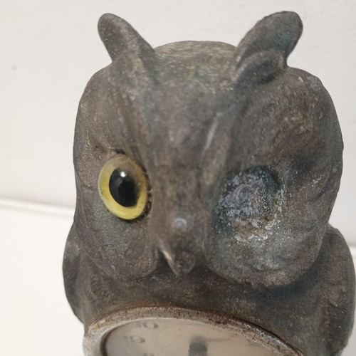 Antique art deco owl clock - antique,