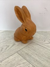Wadeheath Ware Snub Nose Bunny Orange 16cm 1037 @stm#D