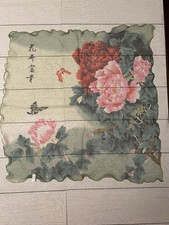 Peonies Scarf 27x27” Silk