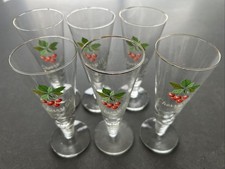 CHERRY B GLASSES X6 Retro Vintage 1960/70s