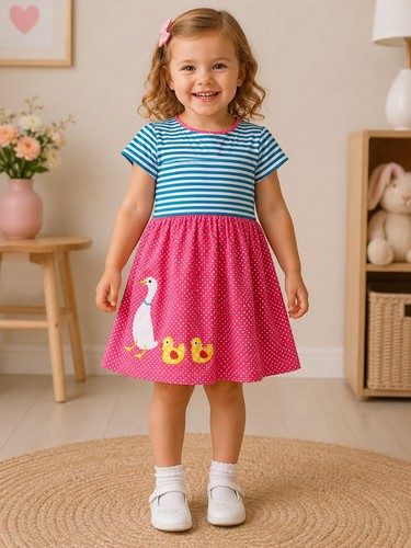 Girls monsoon pink geese - w.l,