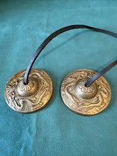 Tingsha Bell Brass 2 1/2” Diameter Beautiful Ring Sound