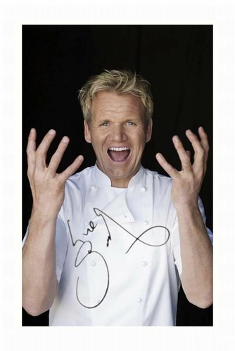 Gordon ramsay autograph signed - ramsay,